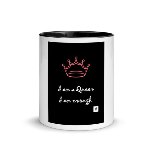 I am a Queen  Mug with Color Inside